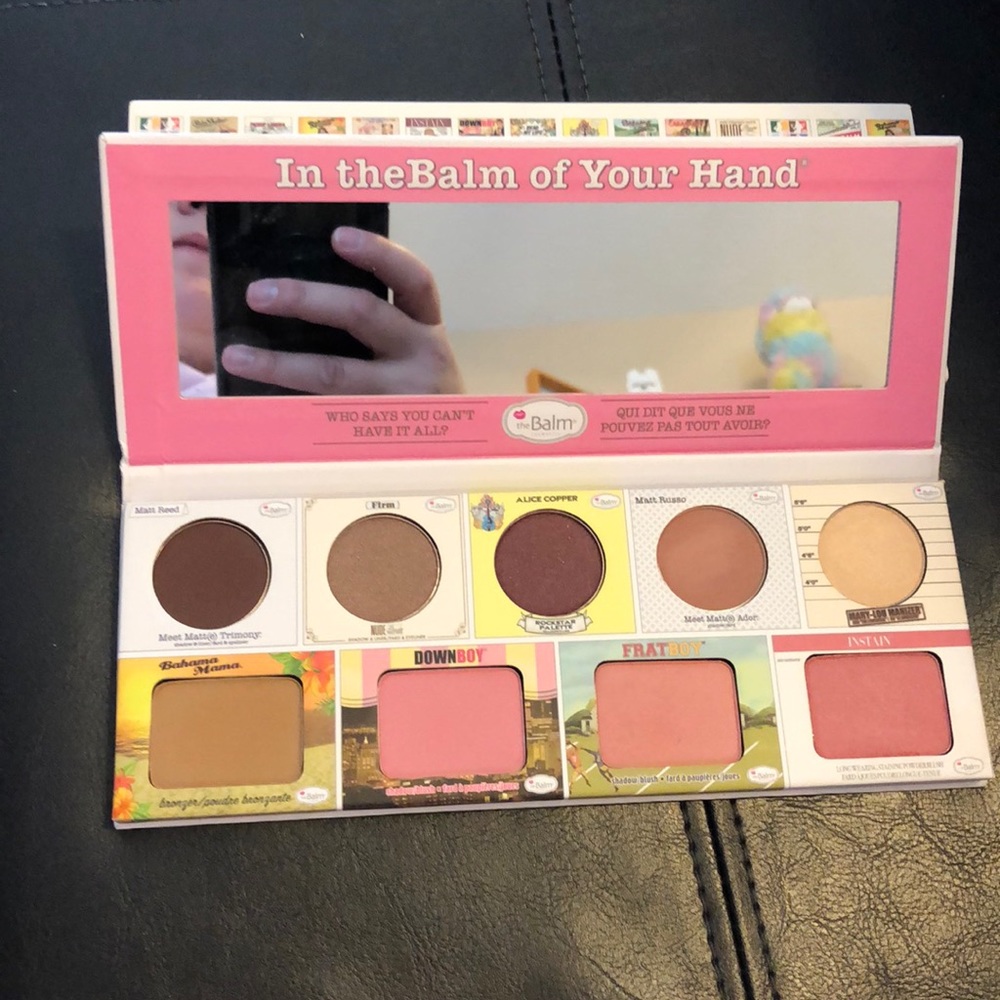 In thebalm of your hand palette makeup